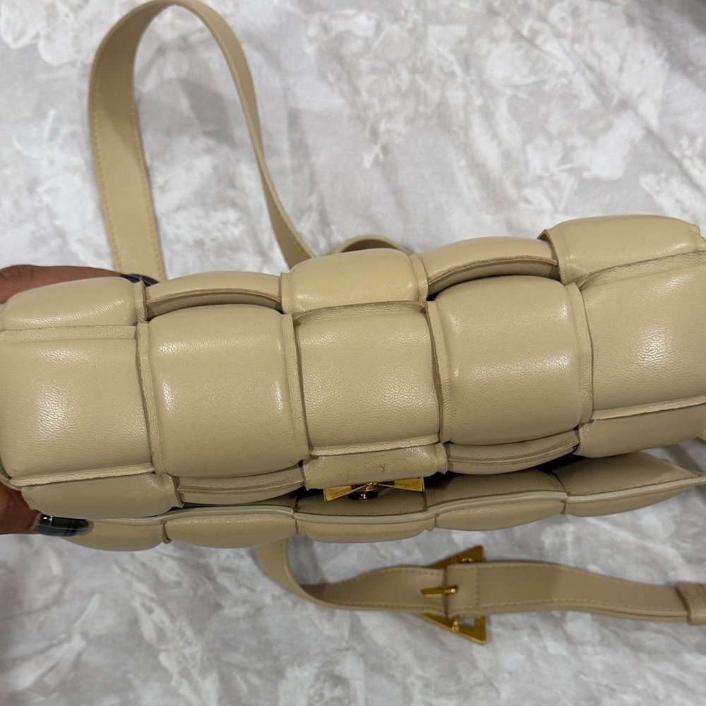 Bottega Veneta Tan Padded Crossbody Bag - Picture 6 of 6